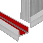 Self Adhesive Kitchen Plinth Sealing Profile, High Elasticity Skirting Board Silicone Door Edge Banding, for 15 mm 16 mm 17 mm Thickness, StrongWaterproof Dustprgof for Kitchen Bathroom Door
