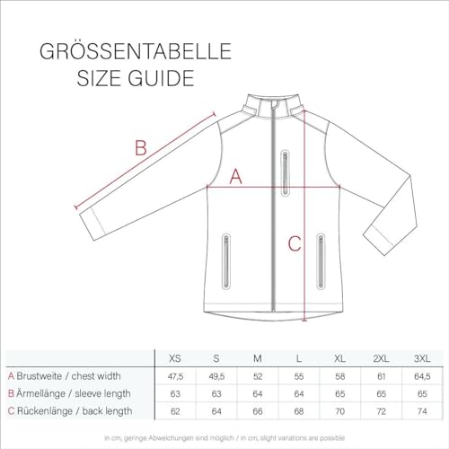 MARIKOO Damen Softshell Jacke Winterjacke wasserabweisend Outdoor B864 [B864-Kl.zicke-A-Yellow-Gr.S]