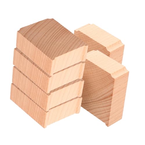 Vaguelly 6Pcs Wooden Train Track Bridge Support Risers Elevation for Railway Accessories Enhance Stability for Train Compatible with Major Wooden Tracks