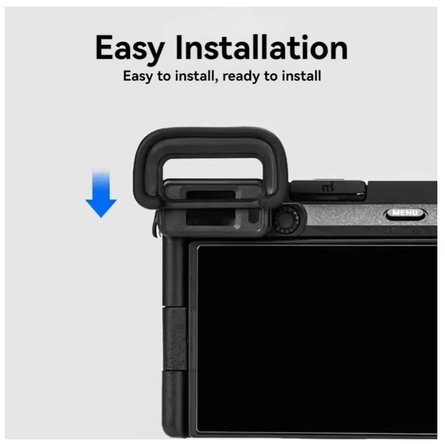 Cuscinetto Oculare In Silicone Per Sony A6700 | Ricambio Per Mirino FDA-EP20, Anti Polvere E Luce, Facile Da Montare - 4