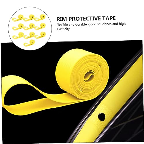 POPETPOP 10 unidades de cintas protectoras para llantas de bicicleta, protectores de cámara de aire de PVC, antipinchazos para bicicletas de carretera y montaña miniatura 4