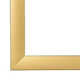 Cadre de Photo Cadre d'image OLIMP 70x100 cm ou 100x70 cm in DORÉ ESSUYÉ avec verre artificielle normale et le panneau arrière, 35 mm baguettes d'encadrement MDF et feuille décorative entièrement recouvrante