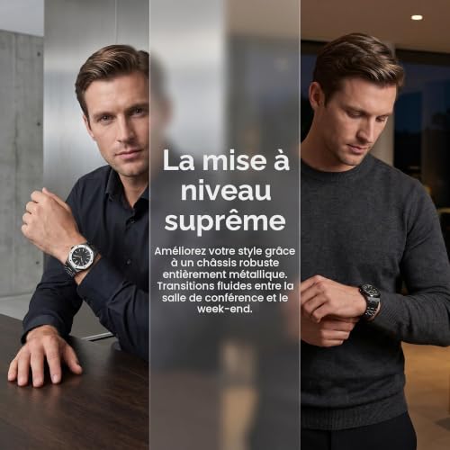 Kit De Modification De Montre en Acier Inoxydable, Bracelet Et Boîtier en Métal Compatibles avec S-Watch X AP Royal Pop, Kit De Conversion pour Montre De Poche 12H Silver Metal Set – vue 3