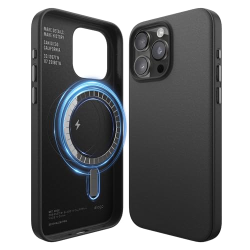 �yelago�z iPhone 15 Pro Max �Ή� �P�[�X MagSafe �Ή� PU���U�[ �ϏՌ��P�[�X ������v �ϏՌ� �}�O�Z�[�t �X�}�z�P�[�X [ Apple iPhone15ProMax �A�C�t�H��15 �v���}�b�N�X �Ή� �g�уP�[�X ] 