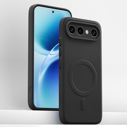 Image of Pikkme Back Cover for Vivo X300 FE 5G Soft Matte Silicone Mag-Safe Design (Mag-Safe Not Support) Camera Protection | Slim Fit Bumper Cover (Black)