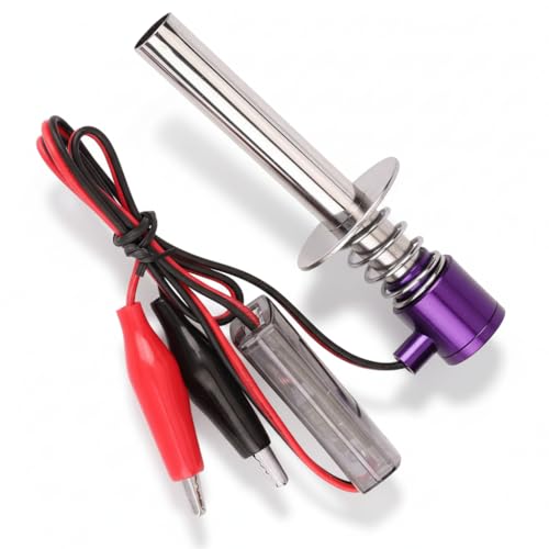 Allumeur de Démarreur de Bougie de Préchauffage électronique pour Moteur de Voiture RC, Fonctionne avec des Batteries de 6V à 24V (Purple)