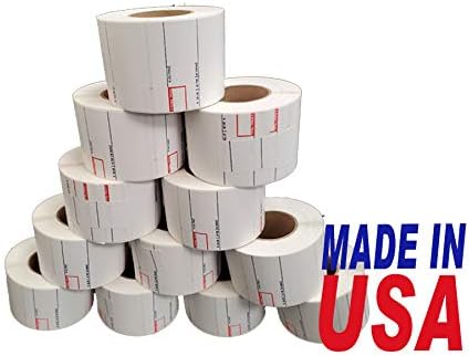 Miniatura 2 de ETIQUETA A ESCALA CAS. TODO HECHO EN ESTADOS UNIDOS. TODOS LOS DIFERENTES TAMAÑOS (24 Rollos, 8020)