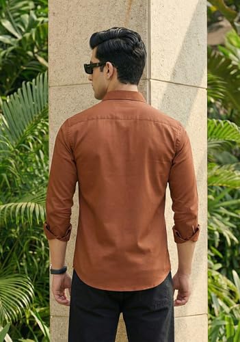 Image of IndoPrimo Men's Stylish Satin Shirt for Party and Casual Wear - Exclusive Designer Full Sleeve Shirt for Men - Pilar