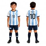 Fußballtrikot + Stutzen MESSI Argentina Kinderfußballtrikot - BG Größe 122