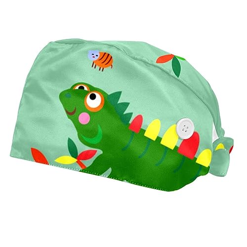 Chapeaux de travail ajustables casquettes de travail motifs animaux lot de 2