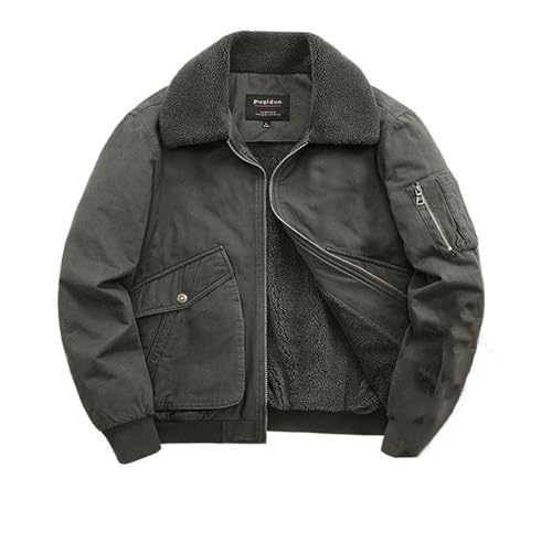 Manteau de travail chaud pour hommes veste coton en peluche