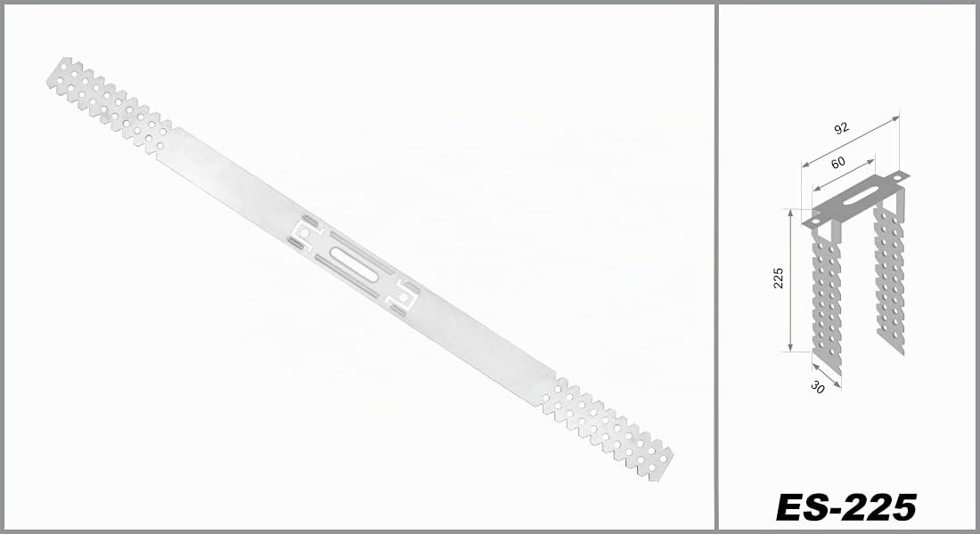 HEXIM UD Perfiles de yeso y accesorios - Colgador directo Rigips Subestructura de techo (100 Colgadores Directos 225mm) Perfiles de Tableros de Yeso Paredes