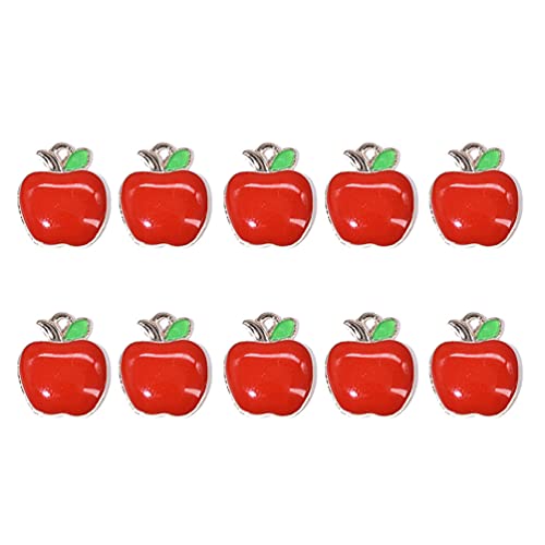 40 Stück Mini-Charms Früchte Charm Emaille Anhänger Mini Obst baumeln Charms DIY Halskette Schmuck machen Zubehör -LIXSLT Cover