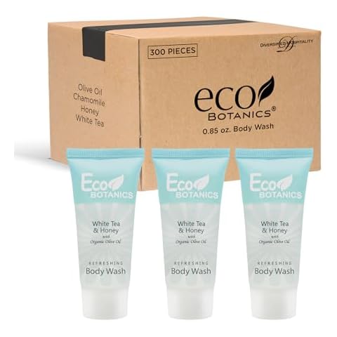 Eco Botanics Travel-Size Hotel Body Wash Soap, 0.85 oz. (Case of 300) Cover