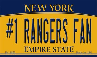 SMART BLONDE Number 1 Rangers Fan Novelty Metal Magnet M-13462