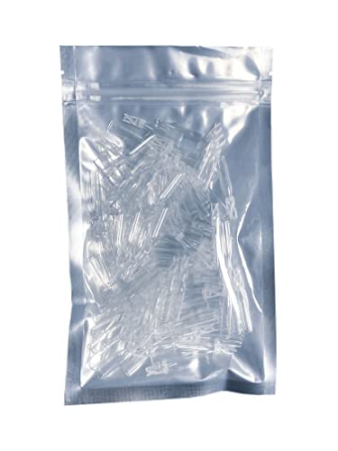 100PCS HPLC Vial Insert, 9-425 Vials Glass Insert, Low Volume Insert, Polyspring Insert Clear Glass Fit for 2ml Autosample Vials