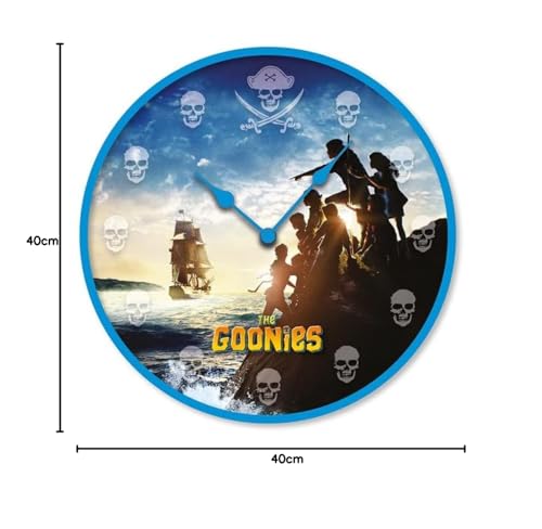 The Goonies Wall Clock (It's Our Time) 25cm Diameter - Official Merchandise, Black and Silver - Image 2