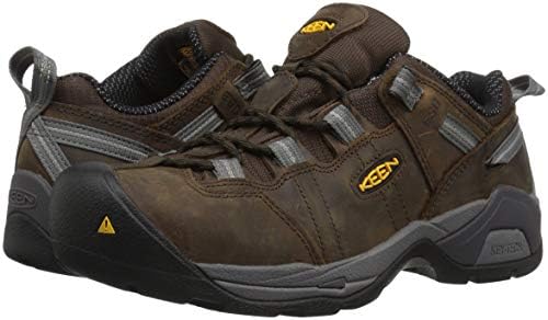 KEEN Utility Men's Detroit XT Low Steel Toe ESD Work Shoe, Cascade Brown/Gargoyle, 16 Wide US | Image 6