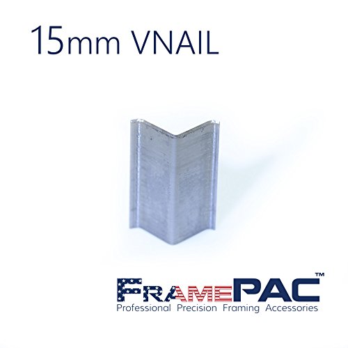 Image of V Nails for Hardwood Picture Frames - 15mm (9 /16 Inch) - [400 V-Nail Pack, Loose] - Ultra Strong Vnail Wedges for Picture Framing - Joining Picture Frame Corners
