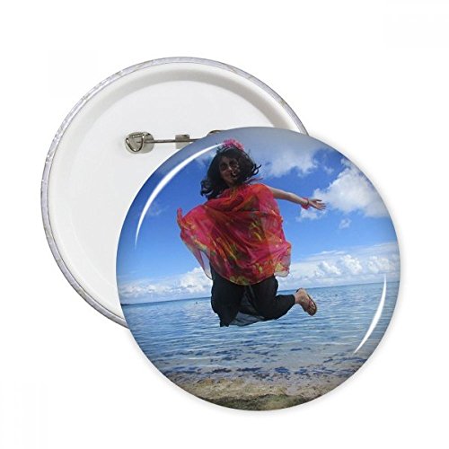 Pins badge bouton vague mer Ellie Yao cadeau idéal de 5 pièces multicolores