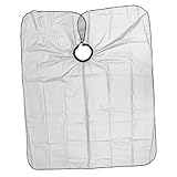 FOMIYES 1 Pieza Delantal De Aceite De Peluquería Estola Blanca Vestido Elegante Blanco Delantales Desechables Regalos Corte De Cabello Capas De Maquillaje Capas De Corte De Pelo Para