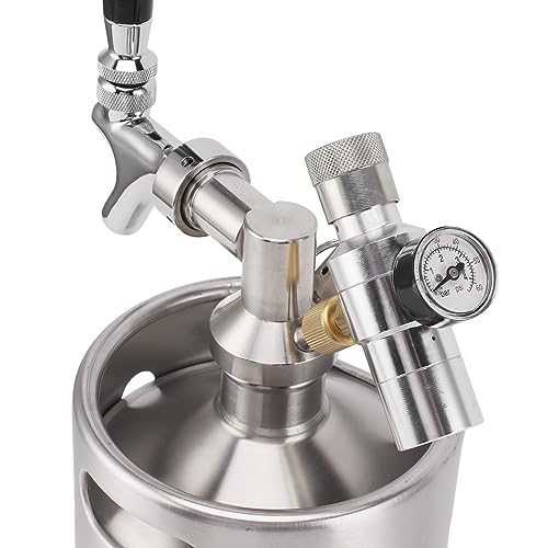 Mini Keg Growler, 5L (69,2 onças) Growler de Cerveja Em Aço Inoxidável, Torneira de Bar Profissional
