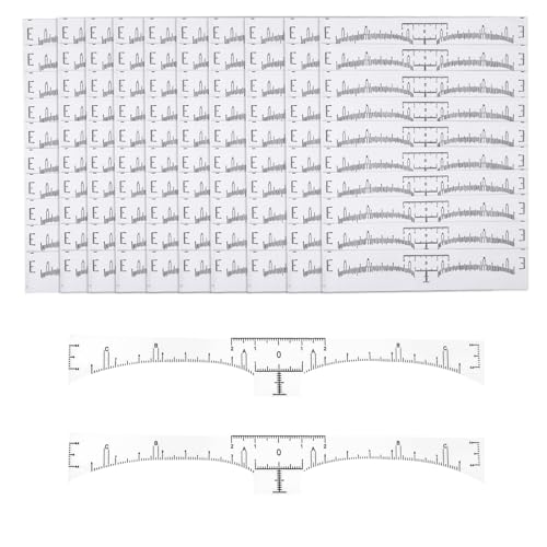 wilcractk 100 Juego De 100 Reglas De Cejas Plantilla Transparente Para Ceja Precisa Compatible Con Tinte Permanente Y Ceja Postiza Ideal Para Maquillaje Profesional Y Uso En Casa