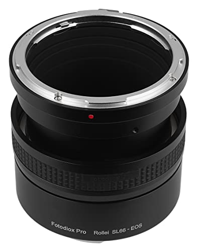 Image of Fotodiox Pro Lens Mount Adapter - Rolleiflex SL66 Series Lens to Canon EOS (EF, EF-S) Mount SLR Camera Body with Built-in Focusing Helicoid