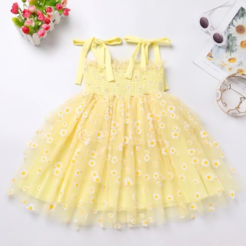 IDOPIP Baby Girls Tutu Dress Summer Sleeveless Backless Princess Birthday Party Dresses Smocked Ruffle Tulle Bowknot Sundress4