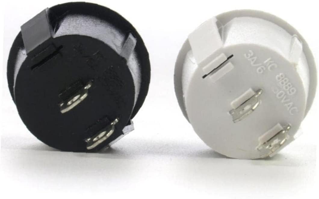 Interrupteur à bascule rond noir Tiny Mini DC SPST