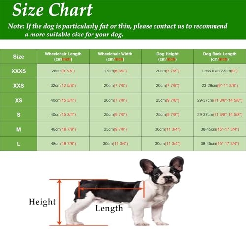Silla de ruedas para perros con soporte completo ajustable para recuperar su movilidad 7