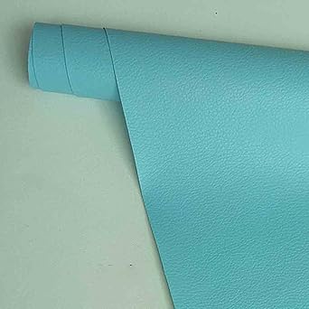 Leather Repair Patch, Self Adhesive Leather Repair, Large Leather Repair Tape for Couches, Furniture, Car Seats, Cabinets, Wall, Handbags SkyBlue,98x50 inch