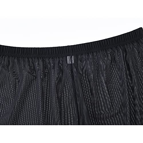 Sexy Men's Underwear Transparent Thin Mesh Sleep Bottoms Nylon Casual Loose See Through Pajamas Home wear Boxer Shorts3