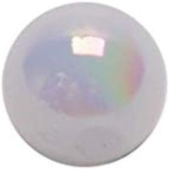 Lindy Beads for Fishing Spinner Rigs - Adds Fish-Catching Color and Flash 6mm White Pearl