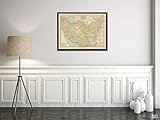 Map|Century Atlas of The World, Iran & Afghanistan & Pakistan 1914 Country|Vintage Fine Art...