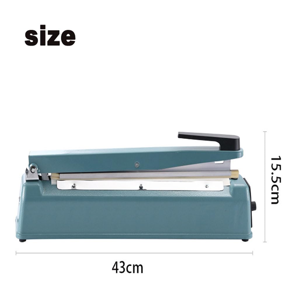 Máquina selladora manual de película para alimentos, máquina envasadora doméstica pequeña, 8 niveles ajustables y protección contra cortes de energía, ancho de sellado opcional de 2/5/8 mm