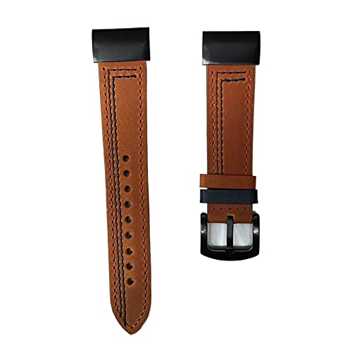 Bracelet en cuir facile à installer pour Garmin Forerunner 935 et Fenix 5