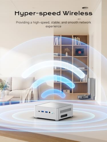 Image of MINISFORUM NAB5R Mini PC with Processor Intel i5 13500H(12C /16T, up to 4.7 GHz), Mini Computer with 16GB DDR4 RAM 512GB M.2 2280 SSD, 4K Quad Display, Dual 2.5G LAN, WiFi 6e, Bluetooth 5.2