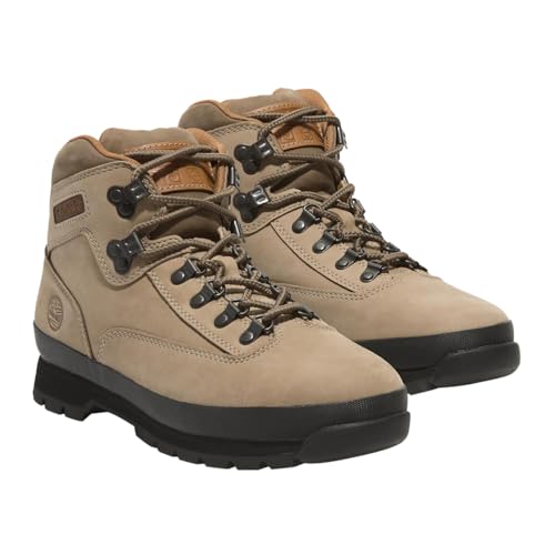 Timberland Botas de Caminhada Euro Hiker Masculinas, Nobuck bege médio, 12