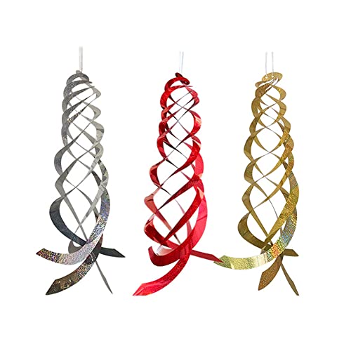 Uposao 4PCS Bird Repellent Spiral Reflectors - Image 3