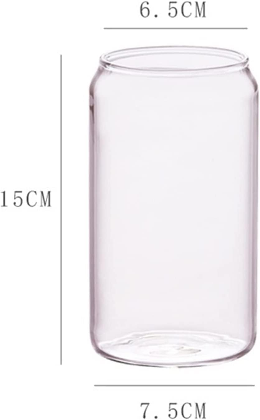 Water Cup,Can Shape Glass Water Milk Juice Simple Cup Beer Glass Shake GlassDessert Cup Mug Cups Set