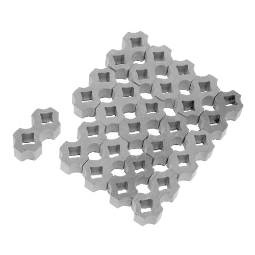 Levemolo 30個ミニブリック セラミック製 模型用建築レンガ 向けミニチュア 建築模型用家具付き ミニチュアヴィラ レイアウト用リアルシミュ