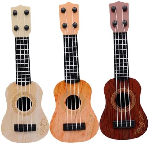 HOOTNEE 3pcs Mini Ukulele Toy for Kids Kid Toy Guitar Toys Toddler Ukulele Toy Birthday Present boy Child
