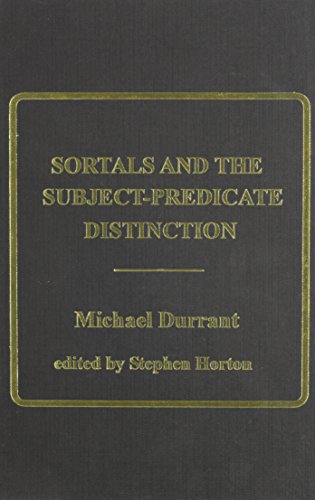 Sortals and the Subject-predicate Distinction (Ashgate New Critical Thinking in Philosophy)