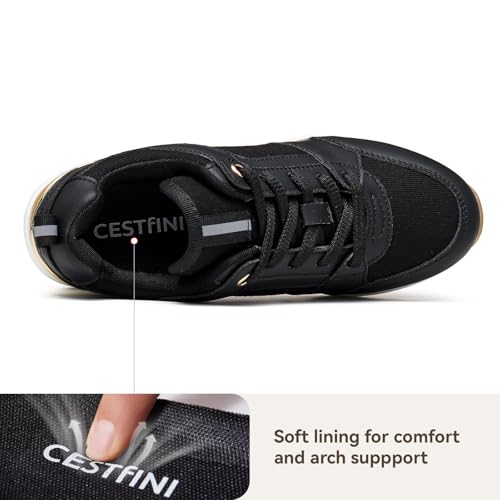Image of Cestfini Wedge Sneakers for Women - Wedge Tennis Shoes Non-Slip Women Fashion Sneakers