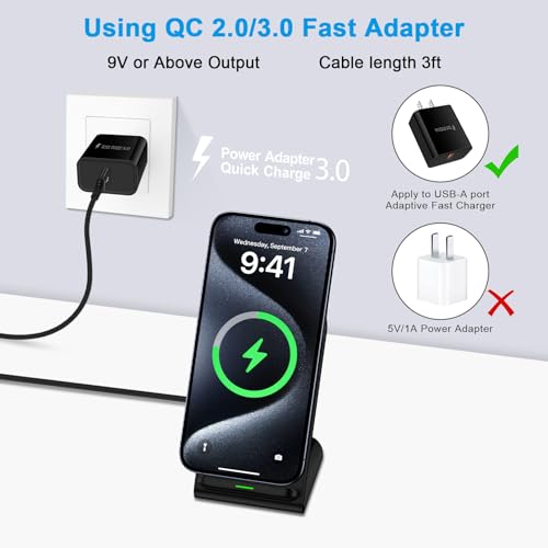 image for Sidpro for Samsung Wireless Charger 15W Fast Charging Stand for Samsun