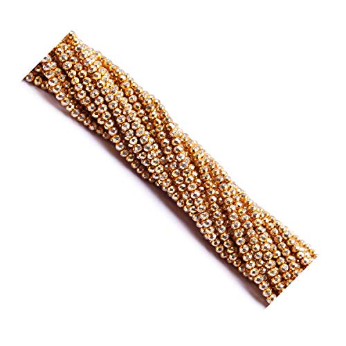 Pyrite dorée 2mm perles de pierres précieuses pour créer vos colliers et bracelets d'été