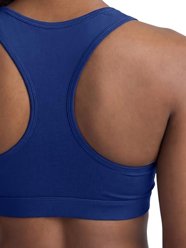 Champion Women's Sports Bra, High-Impact Compression, Moisture-Wicking Fabric, Blue Depths, Large — view 4