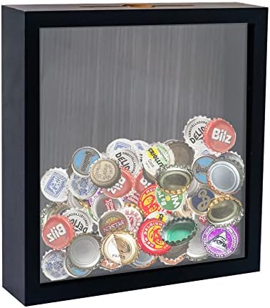 GraduationMall 8x8 Top Loading Shadow Box Frame with HD Glass,Woo...