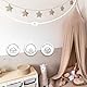 LILIMAUS Sternen Wimpelkette Stoff [in 12 Farben] Wimpelkette Kinderzimmer - 100% Baumwolle Handmade Girlande Stoff - Wimpelkette Musselin - Hausbett Deko Mädchen & Jungen - Girlande Deko Babyzimmer